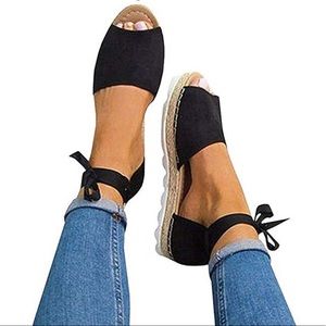 Never worn before espadrille sandals!